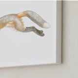 "Swift Fox" - Art Print in fox orange by Natalie Groves - Frame Close-up