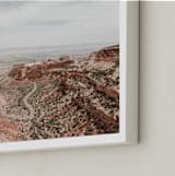 "Desert Horizon" - Art Print in Sand by Jamie Lollback - Frame Close-up