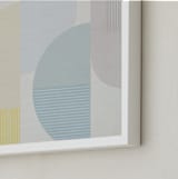 "Hustle Bustle" - Art Print in Neutral Natural by Jennifer Morehead - Frame Close-up