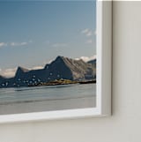 "Flock of Birds" - Art Print in True Blue by Nicolo Sertorio - Frame Close-up