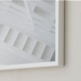 "Bright Stairway" - Art Print in White by Ilze Lucero - Frame Close-up