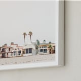 "Beach Houses" - Art Print in beach by Kamala Nahas - Frame Close-up