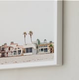 "Beach Houses" - Art Print in beach by Kamala Nahas - Frame Close-up