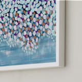 "New Tide" - Art Print in Sunrise Blue by Denise Wong - Frame Close-up