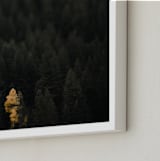 "the lone wolf" - Art Print in blue green by Jacob Loafman - Frame Close-up