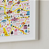 "I Love Washington D.C." - Art Print in Sunshine by Jordan Sondler - Frame Close-up