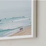 "Beach Summer Blues" - Art Print in Color by Helen Makadia - Frame Close-up