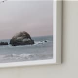 "California Seascape" - Art Print in Pacific Pastel by Wilder California - Frame Close-up