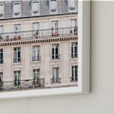"Days in Paris" - Art Print in Crema by Jessica C Nugent - Frame Close-up