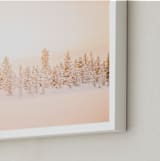 "Finnish Forest" - Art Print in Sunset by Shannon Kirsten - Frame Close-up