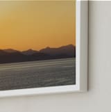 "Seafall" - Art Print in Sunset by Eric Clegg - Frame Close-up