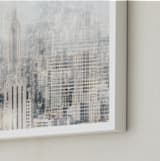 "Big Apple Blur" - Art Print in Beige by 1885 Atelier - Frame Close-up