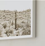 "Dusty Cacti" - Art Print in Dust by Lisa Assenmacher - Frame Close-up