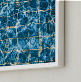 "Dive Right In" - Art Print in Water by Helen Makadia - Frame Close-up