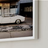 "Time stood still" - Art Print in Stucco White by Maja Cunningham - Frame Close-up