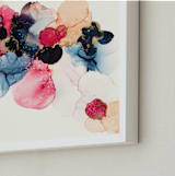 "Bloom Mixer" - Art Print in Sapphire Blue by Three Kisses Studio - Frame Close-up