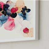 "Bloom Mixer" - Art Print in Sapphire Blue by Three Kisses Studio - Frame Close-up
