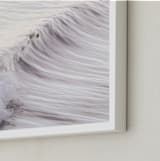 "Cayucos Soft Waves " - Art Print in Original Silver by Lisa Sundin - Frame Close-up