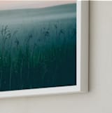 "GRASS" - Art Print in turquoise green by Lying on the grass - Frame Close-up