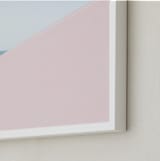 "Pink Umbrella" - Art Print in Blush by Kira Noel Oschipok - Frame Close-up