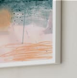 "Surf" - Art Print in Sand by Lauren Packard - Frame Close-up