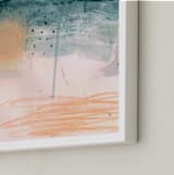 "Surf" - Art Print in Sand by Lauren Packard - Frame Close-up