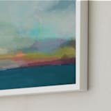 "Morning Walk II" - Art Print in Teal by AlisonJerry - Frame Close-up