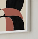 "Shifts" - Art Print in Carotenoid by Bethania Lima - Frame Close-up