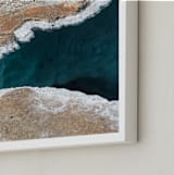 "Beneath the Crust" - Art Print in Deep Azure Spring by KIMBERLY SMITH - Frame Close-up