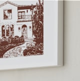 "House: White Border Custom Print" - Custom Print in Rustique by Minted - Frame Close-up