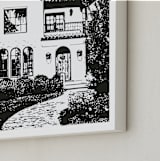 "House: Custom Print" - Custom Print in Black by Minted - Frame Close-up