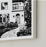 "House: Custom Print" - Custom Print in Black by Minted - Frame Close-up