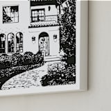 "House: Custom Print" - Custom Print in Black by Minted - Frame Close-up