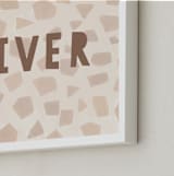 "Safari Friends 2" - Personalized Art Print in Brown by Teju Reval - Frame Close-up