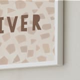 "Safari Friends 2" - Personalized Art Print in Brown by Teju Reval - Frame Close-up