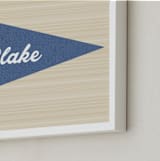 "Little Slugger Series 2" - Personalized Art Print in Denim by Pinky Diamond Studio - Frame Close-up