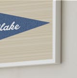 "Little Slugger Series 2" - Personalized Art Print in Denim by Pinky Diamond Studio - Frame Close-up