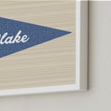 "Little Slugger Series 2" - Personalized Art Print in Denim by Pinky Diamond Studio - Frame Close-up