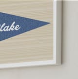 "Little Slugger Series 2" - Personalized Art Print in Denim by Pinky Diamond Studio - Frame Close-up