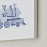 "Little Blue" - Art Print in Powder Blue by Lagniappe Paper - Frame Close-up