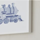 "Little Blue" - Art Print in Powder Blue by Lagniappe Paper - Frame Close-up