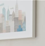 "Big City" - Art Print in Beige by Jessie Steury - Frame Close-up