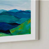 "Enchanted Vista" - Art Print in White by Jenny Partrite - Frame Close-up