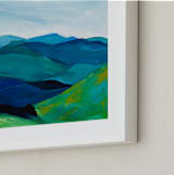 "Enchanted Vista" - Art Print in White by Jenny Partrite - Frame Close-up