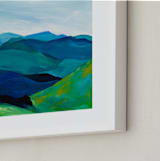 "Enchanted Vista" - Art Print in White by Jenny Partrite - Frame Close-up