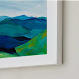 "Enchanted Vista" - Art Print in White by Jenny Partrite - Frame Close-up