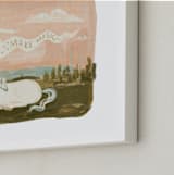 "Make Much Magic" - Art Print in Peach by Angel Walker - Frame Close-up