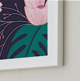 "Evening Blooms 2" - Art Print in Violet by Haley Warner - Frame Close-up
