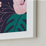 "Evening Blooms 2" - Art Print in Violet by Haley Warner - Frame Close-up