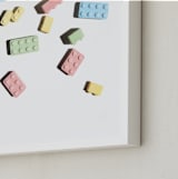 "Legoland" - Art Print in Baby white by Laura Garner - Frame Close-up